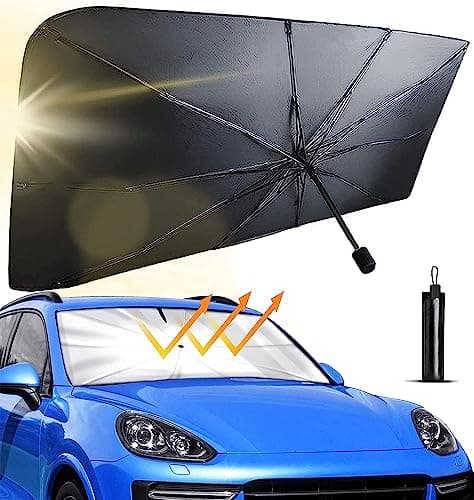 POP-UP Ombrello Parasole Auto Parabrezza Interno Universale 140cm Per Macchina Media e Grande/SUV/JEEP