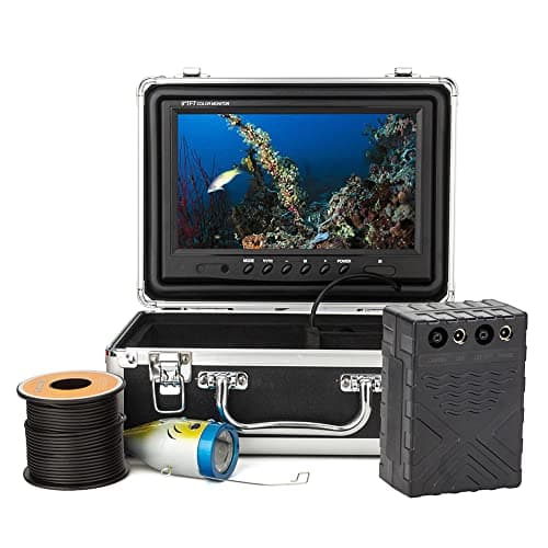Lixada 1200TVL Underwater Fishing Camera Fish Finder con 12 IR LED 7Inch/9Inch LCD Display 15M/30M/50M Cavo IP68 impermeabile per mare Lake Boat Ice Fishing