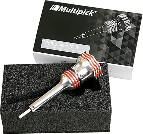 MULTIPICK Flipper [Made in Germany] Lockpick - Grimaldello automatico - Pistola apri Serrature - Lock Pick gun - Pistola grimaldello elettronica - Pick gun - Lock Picking kit - Lockpicking