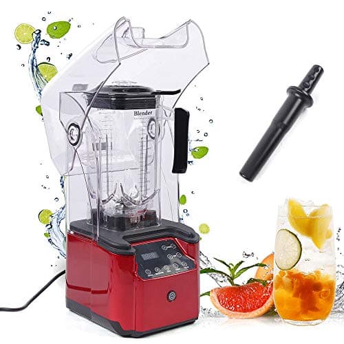 KinHall Frullatore ad alte prestazioni, 2200 W, 26000 giri/min, 2,2 l, per smoothie e frullatore silenzioso, funzionamento commerciale, con funzione Ice-Crush/Smoothie
