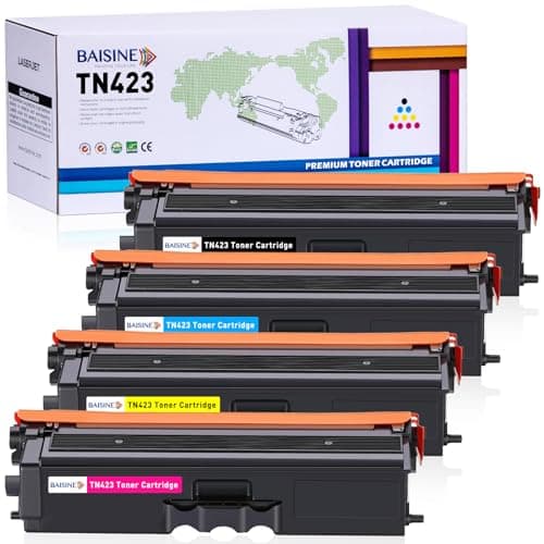 BAISINE TN423 Compatibile con Brother TN-423 TN423 TN421 Toner per Brother MFC-L8690CDW DCP-L8410CDW HL-L8260CDW MFC-L8900CDW MFC-L9570CDW HL-L8360CDW, TN-423BK TN-423C TN-423M TN-423Y