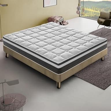Materassiedoghe - Materasso Memory Foam Alto 20 o 30 cm - Ortopedico - 13 Zone di Comfort - 100% Made in italy - Massima Traspirabilità (Matrimoniale 180x200 cm, Alto 30 cm)