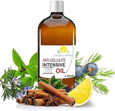 Olio da Massaggio Snellente e Anticellulite Ultra Intensivo | 100% Naturale, Formula Penetrante Profonda, 6 Volte Più Efficace delle Creme | Drenante e Rassodante | 500 ml