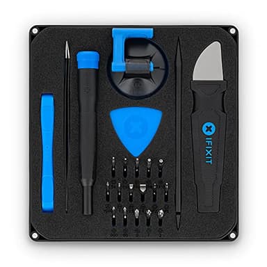 iFixit Essential Electronics Toolkit, Starter set di riparazione, 16 punte di precisione (4 mm), cacciavite e strumenti di apertura per smartphone