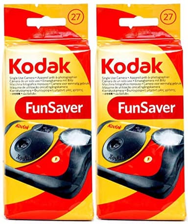 2 x Funsaver fotocamera usa e getta con flash 800 ISO