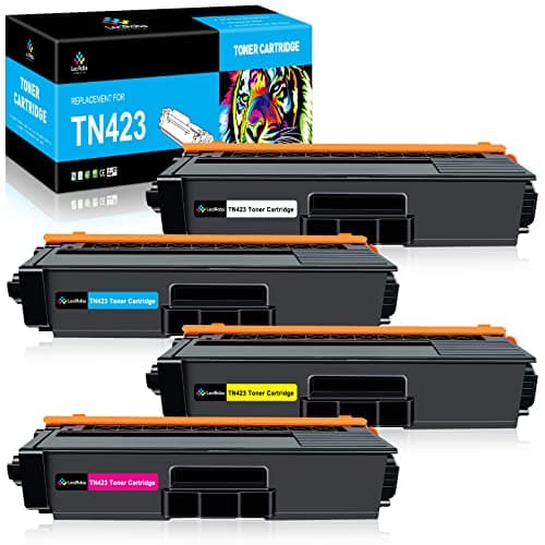 LeciRoba TN-423 per Brother TN423 TN-423BK TN-423C TN-423M TN-423Y TN-421 TN421BK TN421C TN421M TN421Y toner per Brother HL-L8260CDW L8360CDW DCP-L8410CDN L8410CDW MFC-L8690CDW L8900CDW (4 confezione)