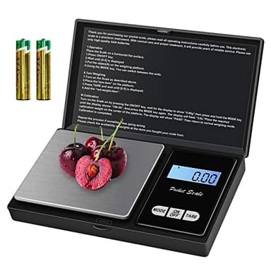 QEIHITYO Bilancia di Precisione da Cucina 500g/0.01g Grammi Precisione Professionale con Display LCD e 7 Unità Funzione Tara per Caffè Gioielli Farmaci (2 batterie incluse)