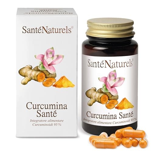 Curcumina Pura Tit. 95% ● 90 Capsule da 450 mg ● Integratore Naturale in Curcuminoidi Senza Ingredienti Aggiunti, Solo Estratto Concentrato ● Adatto a Vegetariani e Vegani