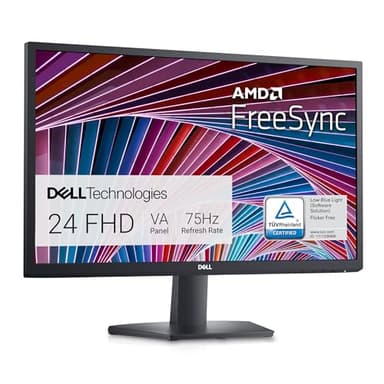 Dell SE2422HX 24" Full HD (1920x1080) Monitor, 75Hz, VA, 5ms, AMD FreeSync, HDMI, VGA, 3 Anni di Garanzia, Nero
