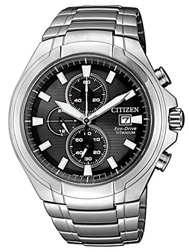 Citizen Orologio Cronografo al Quarzo Uomo con Cinturino in Titanio CA0700-86E