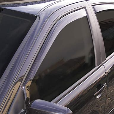 ClimAir Car Comfort Deflettori d'Aria Nero Compatibile con Dacia Sandero/Stepway/Logan MCV 5 Porte 2013-