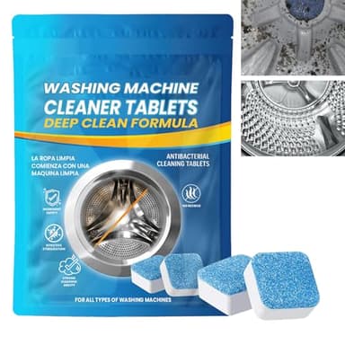 KOAHDE Pastiglie Detergenti per Lavatrice,Compresse Pulizia Lavatrice,Pastiglie Pulizia Lavatrice,Pulitore Lavatrice,Detergente per Lavatrice,Schiuma Detergente per Lavatrice,Washing Machine Cleaner