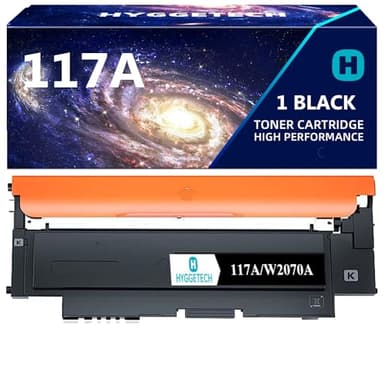 Hyggetech 117A Toner compatibile HP 117A Nero per Color Laser MFP 179fwg Color Laser MFP 178nwg Color Laser MFP 178nw HP Color Laser 150nw MFP 179fnw 150a 178nwg 179fwg (W2070A 1 Nero)