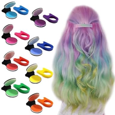 8 Pezzi Colore Temporaneo Capelli Colori per Capelli per Bambini Colori per Bambini Gessetti Colorati Adatti per Donne Bambini Matrimoni Trucco Carnevale Styling Temporaneo per Capelli