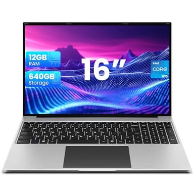 jumper PC Portatile 16 Pollici Display, Fino a 2,5 GHz Celeron (12GB RAM 128GB eMMc+512GB SSD), Notebook 1920 x 1200 IPS, Bluetooth4.0, USB 3.0 × 2