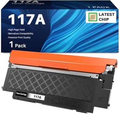 INK4U 117A W2070A Cartuccia Toner Compatibile con HP 117A Color Laser MFP 179fnw 150nw 178nw 150a 178nwg 179fwg (Nero, 1-Pack)