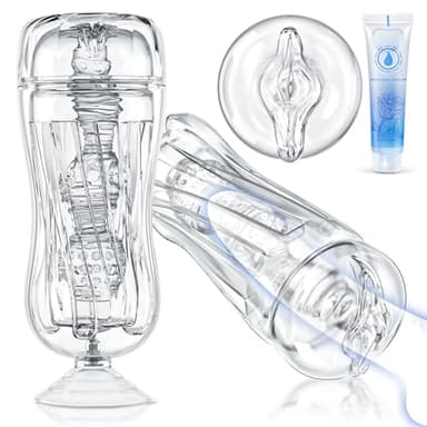 Masturbtore per Uomini Sex Toys - Sexytoysys Masturvatore Uomo, Mani Libere Masturbatore Maschile Vagina in Silicone Sessuali Toy, Giocattoli Adulti Stroker Spingere Pompino Clone Figa Finta per Coppi