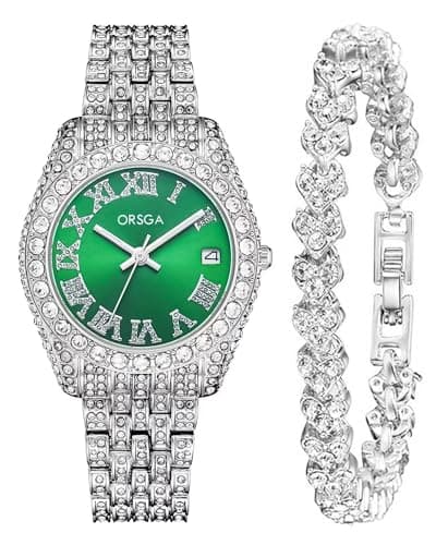 CIVO Orologio Donna Argento Acciaio Inossidabile Analogico Orologi Donna Impermeabile Classico Affari Orologi da Polso Quarzo Luminosi Set Regali Eleganti per Donna