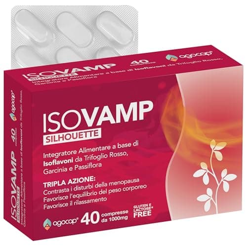 Agocap Isovamp integratore sostiene la menopausa, a base di Trifoglio Rosso, e Cimicifuga | Controlla le Vampate di Calore, sbalzi d’umore