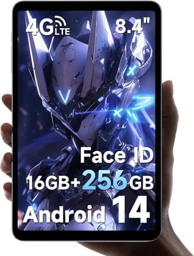 ALLDOCUBE Android 14 Tablet, Tablet Gaming 8.4pollici G99 iPlay 60 Mini Pro con 2 Altoparlanti, 16GB RAM 256GB ROM, FHD 1920x1200, Face ID, Widevine L1, 6050mAh, 5MP/13MP, 4G LTE, Giroscopio a 6 assi