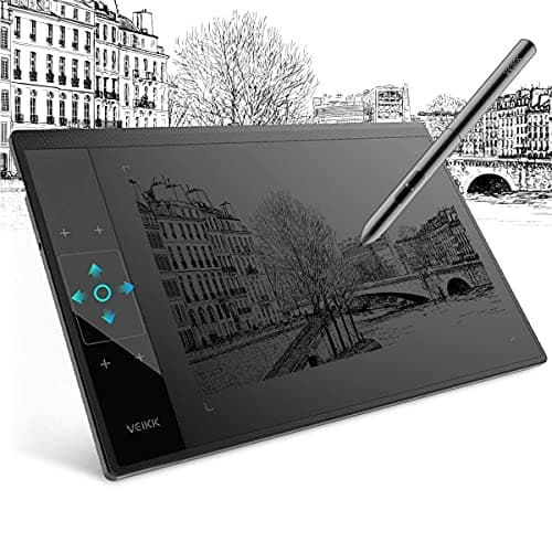 Tavoletta Grafica 10x6 Pollici con Touchpad Intelligente e 4 Tasti Scorciatoia, Tavola Grafica VEIKK A30 con Penna Senza Batteria e Pressione di 8192 Livelli Professionali…
