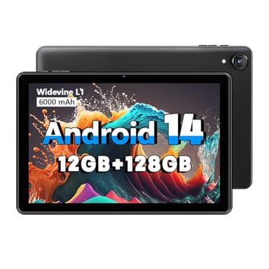 Hasskya Tablet Android ad alte Prestazioni, 12GB RAM 128GB ROM, 10 Pollici Compresse con 1280 * 800 IPS HD Touchscreen, Processore Octa-Core, 1TB Espandibile, Unisoc A523 CPU, Doppia Fotocamera
