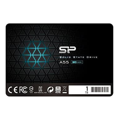 Silicon Power SSD 1TB 3D NAND A55 SLC Cache Performance Boost 2.5 Pollici SATA III 7mm (0.28") SSD interno