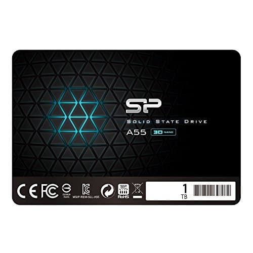 Silicon Power SSD 1TB 3D NAND A55 SLC Cache Performance Boost 2.5 Pollici SATA III 7mm (0.28") SSD interno