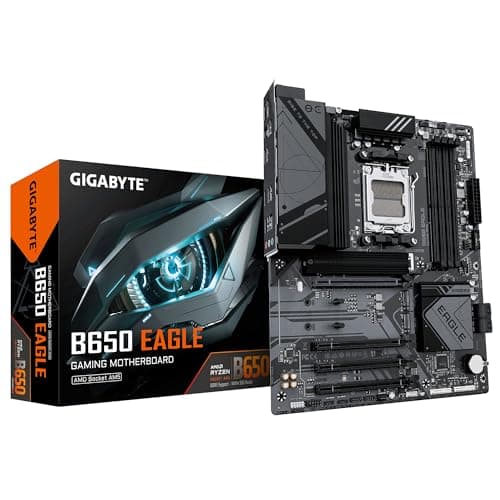 GIGABYTE B650 EAGLE Scheda madre - AMD Ryzen serie 9000, VRM a 12+2+2 fasi, fino a 7600 MHz DDR5 (OC), 1xPCIe 5.0 + 2xPCIe 4.0 M.2, LAN GbE, USB 3.2 Gen 2