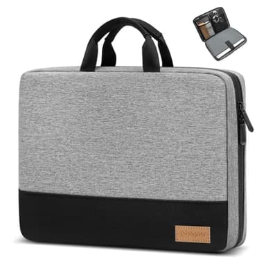 bagasin Custodia Borsa Porta PC, 13 13,3 Pollici Sleeve per Laptop TSA Resistente all'Acqua, Borsa/Caso da Trasporto per Computer Compatibile con MacBook, HP, Dell, Lenovo, Asus Notebook