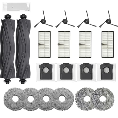 JoyBros Accessori per Dreame L40 Ultra X40 Ultra Complete X40 Master,Mocio Panni X6 ; Sacchetto X4 ; Filtro HEPA X4 ; Spazzole Principali X2 ; Spazzole laterali X4