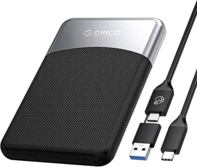ORICO 4TB SSD esterno con cavo USB C 2 in 1, unità portatile a stato solido USB 3.2 Gen 1 fino a 460MB/s, archiviazione affidabile per smartphone USB-C, PC, tablet, Labtop - M25PRO