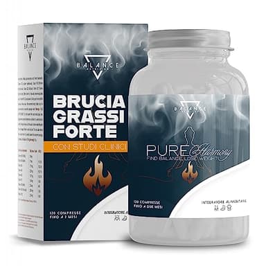 PUREHARMONY® (CON DIETA DETOX DRENANTE) - 120 Compresse | Brucia Grassi Potenti Veloci I Pillole Dimagranti Veloci e Efficaci | Dimagrante Forte, SelectSIEVE Libra®, Complex per Promuovere la Sazietà
