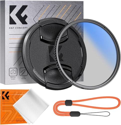 K&F Concept 58mm Filtro Polarizzatore Circolare con Tappo + Un Panni di Puliziaper per Obiettivo Fotocamera, Ultra Sottile CPL Filtro in Vetro Ottico con Nano Rivestimento a 18 Strati (Nano-K Serie)
