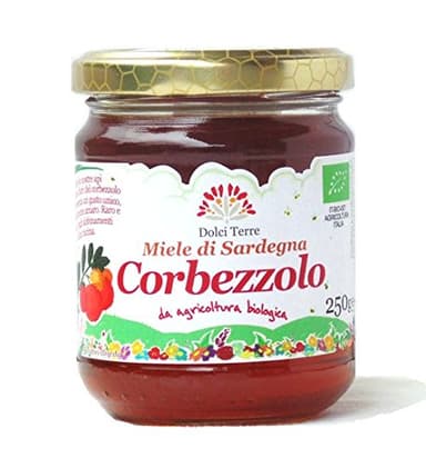 3 vasetti x 250 gr - Miele biologico di corbezzolo sardo prodotto dagli apicoltori artigiani di Terrantiga, Sardegna