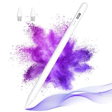 Stylus Pen for Android Touch Screens,Stylus Pencil for Tablet,Stylus Compatibile Samsung/HuaWei/Tablet/Phone,Capacitive Pen with 2 Replacement Tips(Bianco)
