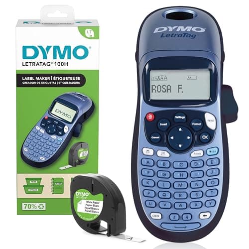 Dymo LetraTag LT-100H Etichettatrice | Macchina etichettatrice palmare | Display LCD a 13 caratteri | Ideale per casa o ufficio