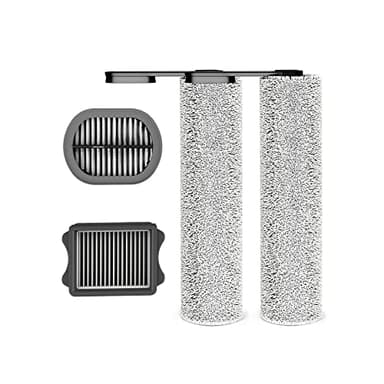 Tineco Set di spazzole di ricambio e kit HEPA per aspirapolvere a secco/umido senza fili Floor One S5 Combo (2 x rullo spazzola + 2 x set HEPA)