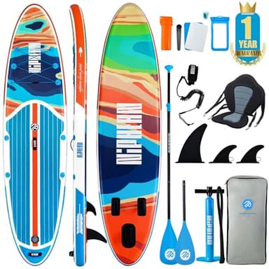 Niphean Sup Gonfiabile con Accessori SUP, Coperta in EVA Antiscivolo, SUP Gonfiabile con Sedile，320cm tavola da sup, Tavole SUP Gonfiabili Adulti e Giovani di Tutti i Livelli di Abilità