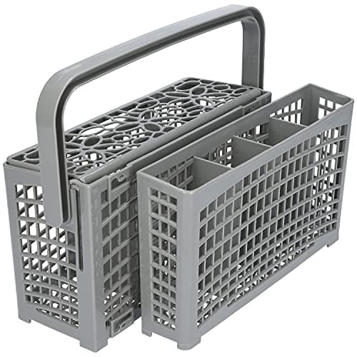 Kenekos - Cestino portaposate 2 in 1 universale divisibile, adatto a molte lavastoviglie e lavastoviglie compatibili con Bosch Siemens Miele AEG Neff - 23,0 cm x (8,5 cm + 4,5 cm) x 13,5 cm