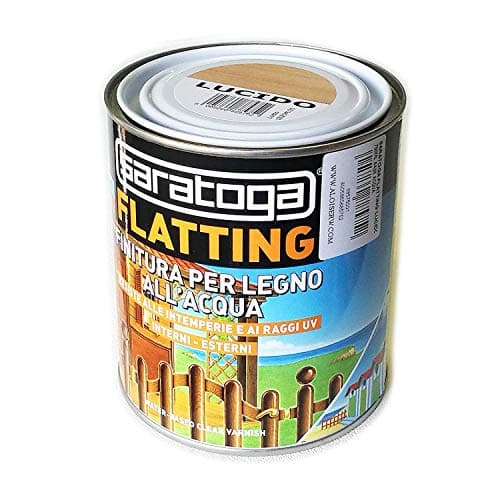 Saratoga flatting 750ml finitura trasparente per legno all'acqua per interni ed esterni (opaco)