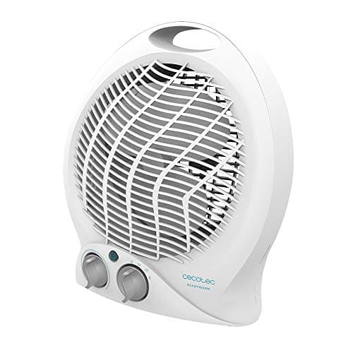 Cecotec Ready Warm 9790 Force, riscaldamento elettrico da bagno, a basso consumo, 2000 W, termostato regolabile, 3 modalità di funzionamento, silenzioso, sistema di sicurezza, 15 m2 (Force, Bianco)