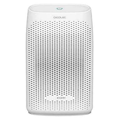 Cecotec Deumidificatore essenziale BigDry 2000, 300 ml/giorno, serbatoio rimovibile da 0,7 litri, copertura fino a 20 m2, filtro rimovibile e lavabile, spegnimento automatico