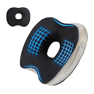 Vivisuyou Ciambella Cuscino per Sedile Ortopedico, Cuscini Seduta per Emorroidi Coccige Sciatica Sollievo Dolore alla Schiena, Ergonomico Cuscino per Sedia Ufficio Sedia a rotelle Auto