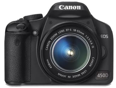 Canon EOS 450D SLR Fotocamera Digitale Reflex 12.2 Megapixel + Kit EF-S 18-55 mm IS f/3.5-5.6 non USM