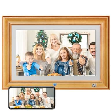 KODAK Cornice Digitale WiFi 14.1 Pollici Cornici Digitali, Full HD Smart Cornice Foto Digitale Touchscreen IPS Cornice Elettronica Cloud con App, Memoria 32GB, Condivisione di Immagini Musica Videos