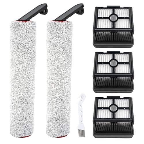 Rrochio Accessori Ricambi per Dreame H12 Pro, 3 Filtri HEPA 2 Spazzole per Aspirapolvere Dreame H12 Dual, Lavapavimenti Accessorio di Ricambio Originale