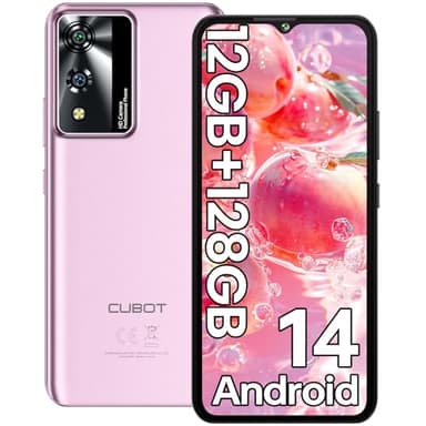 CUBOT A10 Smartphone Android 14, 12(4+8) GB+128GB/1TB, Octa-Core, 6.56" HD+/90Hz Display Telefono Cellulare, 48MP+16MP Fotocamera, 5100mAh, Dual SIM 4G Telefoni Offerta, Face ID/GPS/3.5mm Jack (Viola)