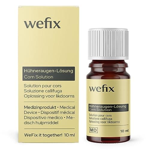 WeFix Calli piedi rimozione 10 ml - Callifugo per piedi con pennello - Dispositivo medico da 6 anni in su per calli e duroni - Cura dei piedi