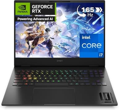 HP OMEN 16-u0000sl Notebook, Intel Core i7-13700HX, 16GB RAM DDR5 4800MHz, 1TB SSD, Display 16" WUXGA 165Hz IPS, Nvidia RTX 4070 8GB, Wi-Fi 6E, 3 Mesi di PC Game Pass inclusi, Windows 11, Nero